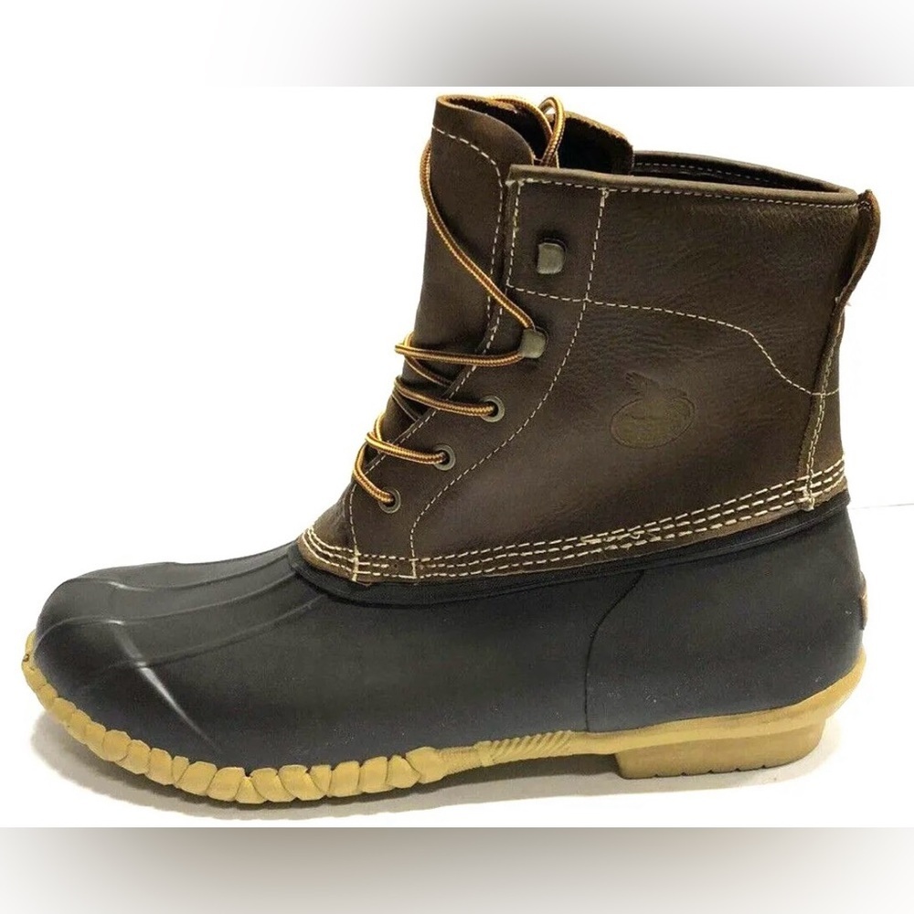 Georgia Boot Mens Marshland Duck Boot Brown Leather Size 14 M